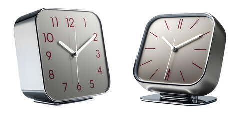 Alarm clock set modern isolated