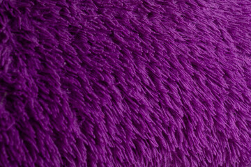 Wool hair or purple blanket for background or texture.