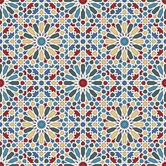 Islamic geometric seamless vector pattern