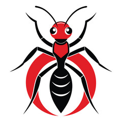 ant logo icon vector illustration