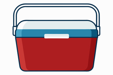 Esky Cooler  vector illustration on a white background 