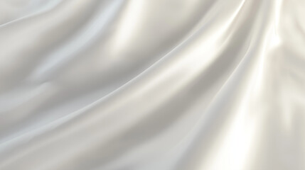 Fototapeta premium Minimalist White Fabric Texture with Elegant Soft Folds