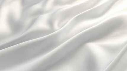 Obraz premium Minimalist White Fabric Texture with Elegant Soft Folds