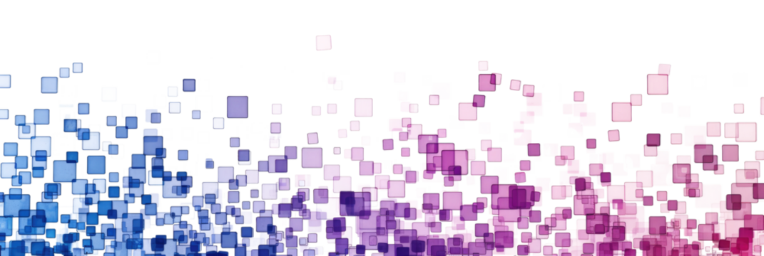 purple blue pixel pattern art isolated on white or transparent png - Powered by Adobe