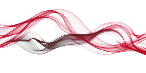 grey red smoke isolated on white or transparent png