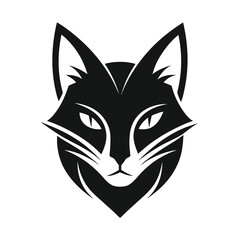 cat head mascot vector