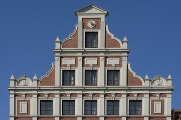 Neo-Renaissance gable, Lüneburg, Lower Saxony, Germany, Europe
