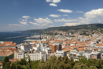 View from Castel San Giusto, Trieste, Friuli-Venezia Giulia, Italy, Europe