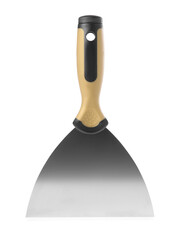 One putty knife isolated on white. Construction tool