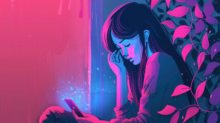 A guide to managing sadness caused by excessive technology use, focusing on digital detoxing and mindful online habits.