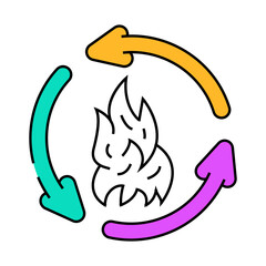 human metabolism, calorie content line icon vector. human metabolism, calorie content sign. isolated symbol illustration