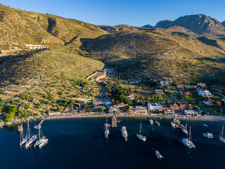 Mugla, Bodrum, Turkey. Cokertme Is a Beautiful Bay in the Mugla District of Turkey.