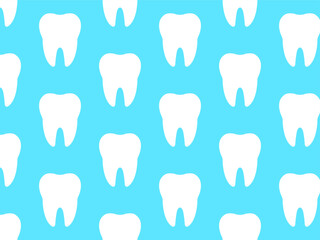 White tooth pattern. Vector illustration