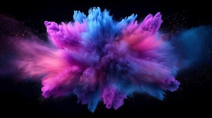 Vibrant Abstract Particle Explosion in Motion