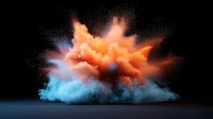 Vibrant Abstract Particle Explosion with Motion Effects