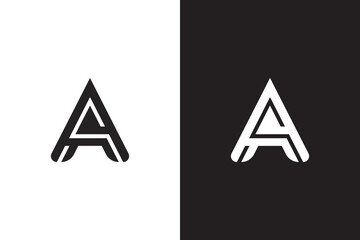 Letter AA logo design.