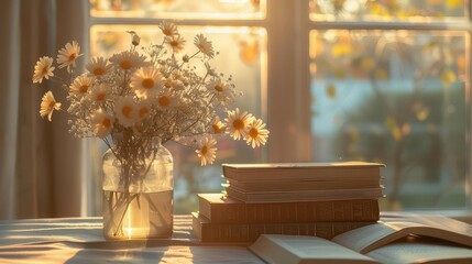 Reading and book clubs with serene settings, peaceful and inviting, Urban, Soft tones, Photograph, Literary gathering