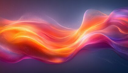 Obraz premium Smooth silk wave texture in soft pink and blue tones, flowing design 