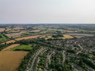 Aerial view of Alton fields Uk