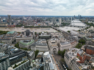 Fototapeta premium Aerial view of Bush House London UK