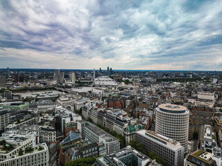 Fototapeta premium Strand underpass Holman London aerial shot Uk