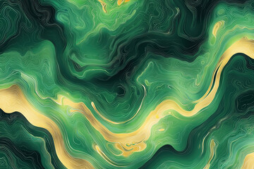 Green and Gold Flow