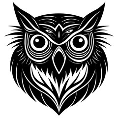 owl with heart