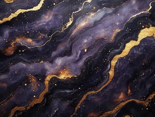 elegant purple marble texture adorned with luxurious gold splashes creating a rich and sophisticated background that evokes a sense of opulence and indulgence