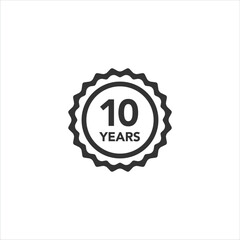 10 Years badge