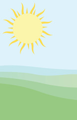 shiny blue bag template green concept