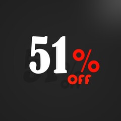 sales of label with white numbers and black background