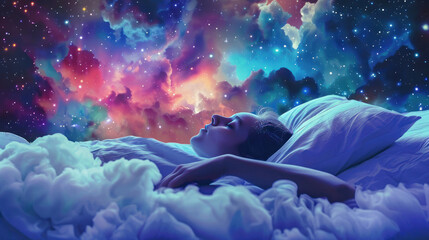 Obraz premium A discussion on how different dream states influence problem-solving and creativity during sleep.