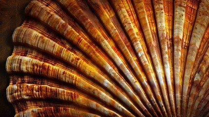 Abstract art piece featuring a nautilus shell, with a focus on its fibonacci spiral. The shell's natural beauty is a stunning focal point in this art piece.