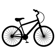 bicycle silhouette vector illustration