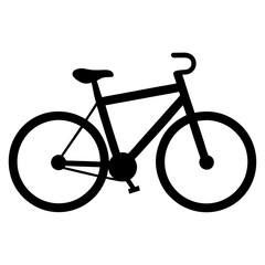 bicycle silhouette vector illustration