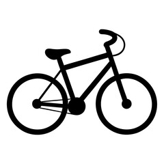 bicycle silhouette vector illustration