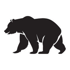 Obraz premium bear silhouette