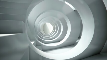 Fototapeta premium Abstract digital artwork incorporates a circle background. The design is geometric and circular.
