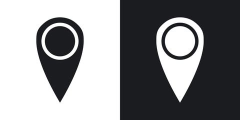 Location pin vector flat icon set.eps