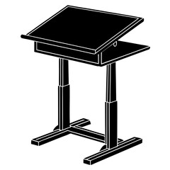 Table Silhouette High Quality Vector Illustrations for Furniture and Interior Design Projects