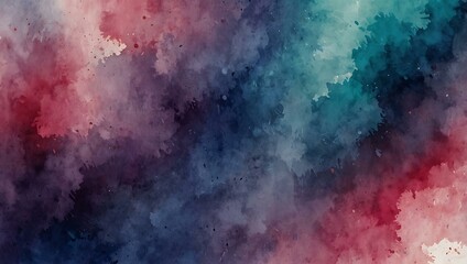 Blue Purple Pink Watercolor Background