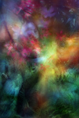 Blurred Woman Shape in Jungle