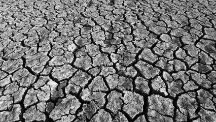 broken and cracked lands caused by drought, lands split open by thirst,