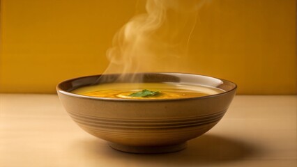 Vegetable soup in a bowl