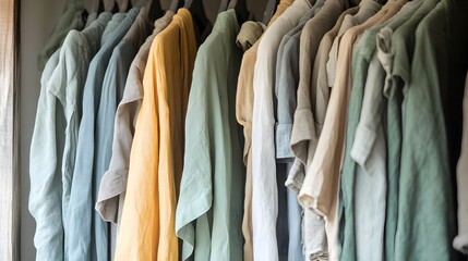 Reusable fashion tableau showcasing stylish clothing made from sustainable fabrics such as organic cotton and hemp