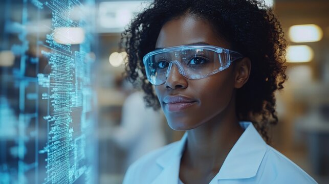 Researchers analyze data on digital tablets in a laboratory setting during a study