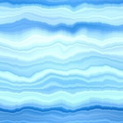 Fototapeta premium Modern summer striped blur wash seamless pattern background for trendy beach wear and coastal living designs. Repeatable alcohol ink bleed effect in blue white indigo colors