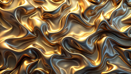Obraz premium Liquid Metal Texture, Sleek and Futuristic Surface