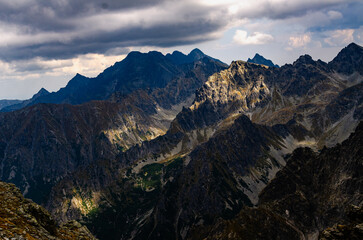 sunset in the mountains