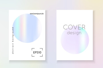 Spectrum Texture. 1980 Poster. Purple Neon Label. Vintage Design. Holograph Shape. Pastel Concept. Isolated Pearl Illustration. Violet Spectrum Texture